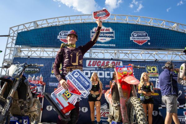 Jett Lawrence claimed his second consecutive 250 Class AMA Motocross title.